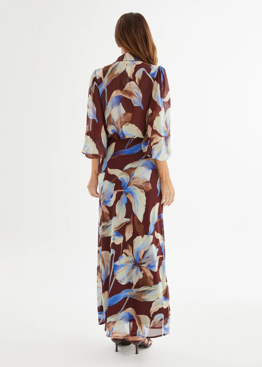 Skyla Maxi Skirt - Burgundy Anya