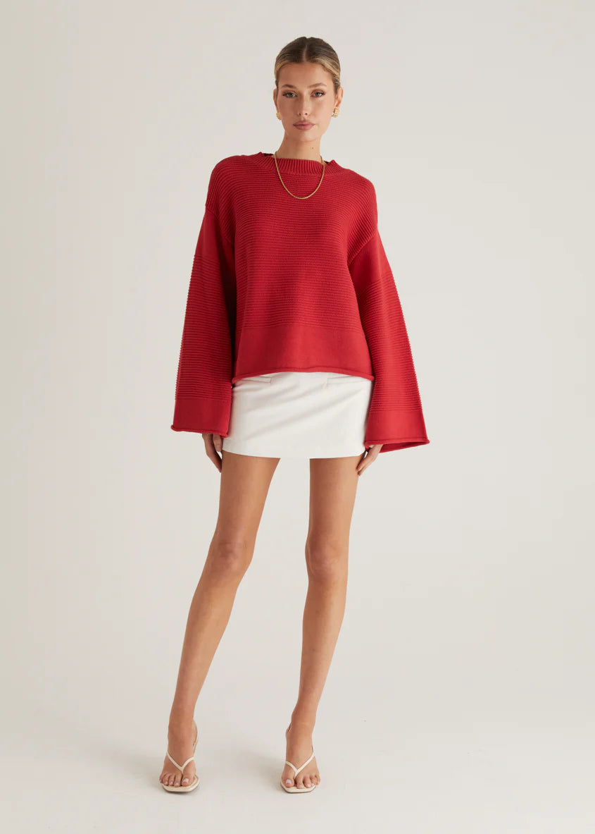 Marsielle Sweater - Red