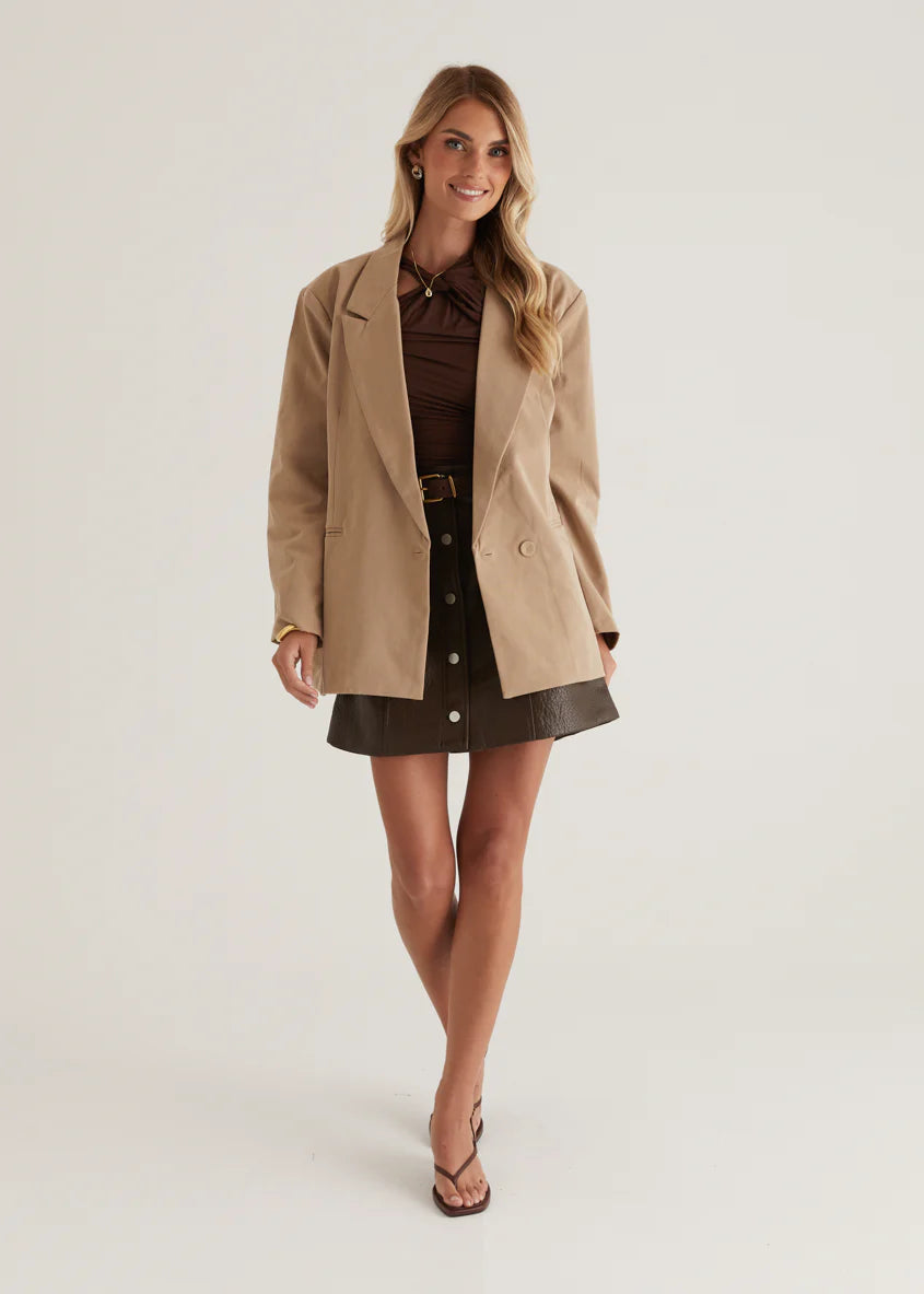 Elara Blazer - Camel