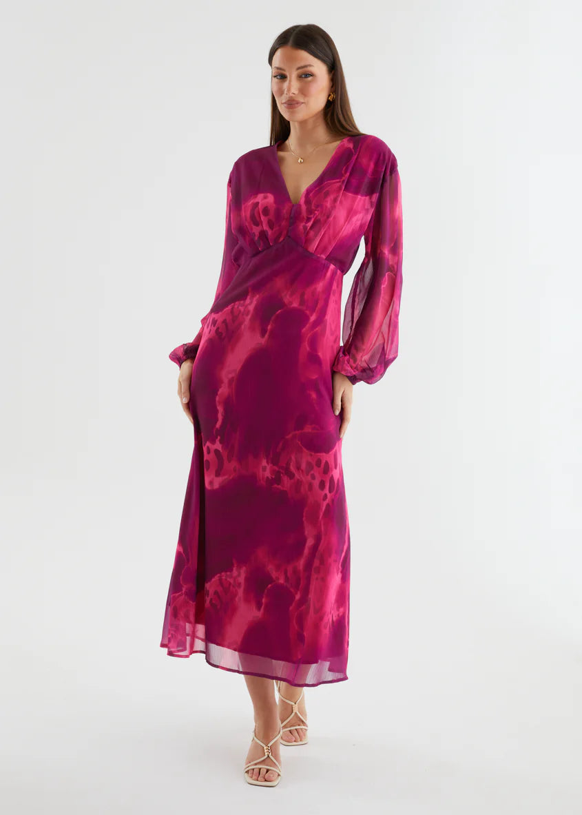Primavera Maxi Dress - Pink Splash