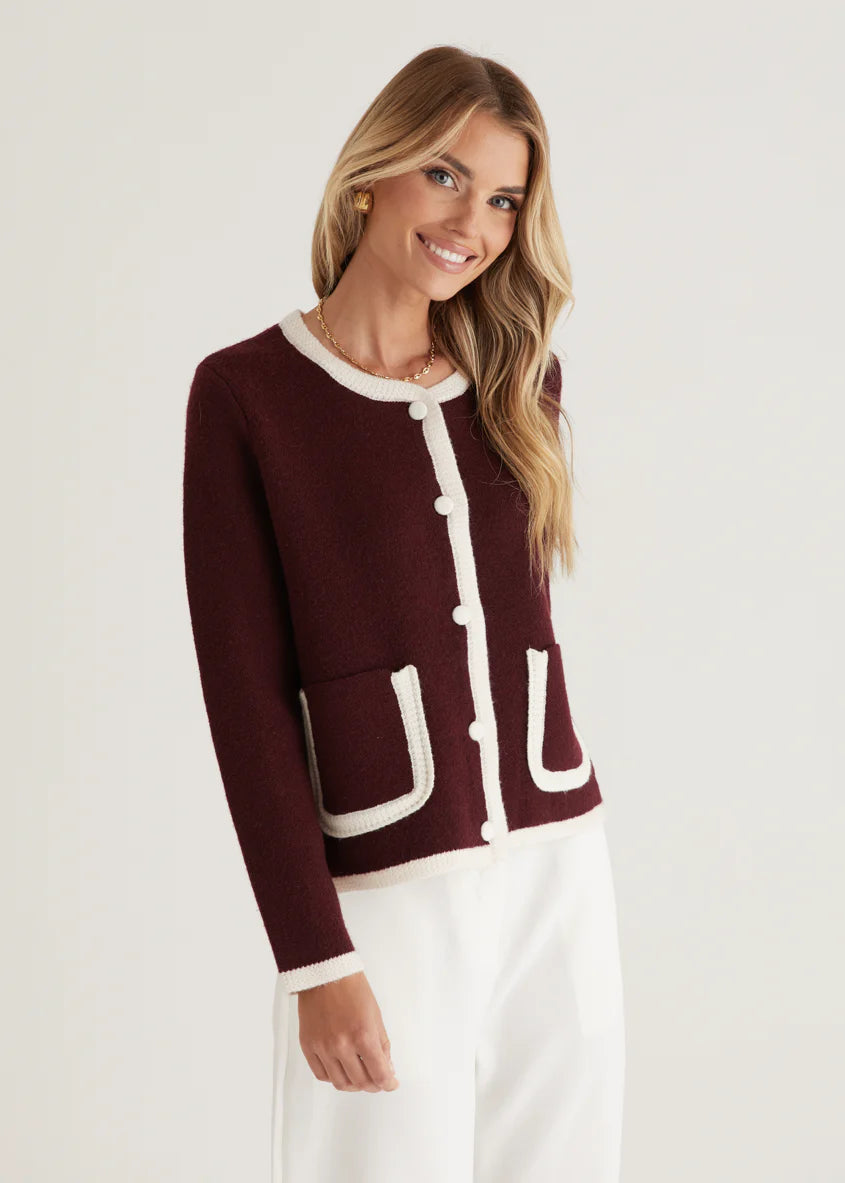 Roselia Sweater - Wine