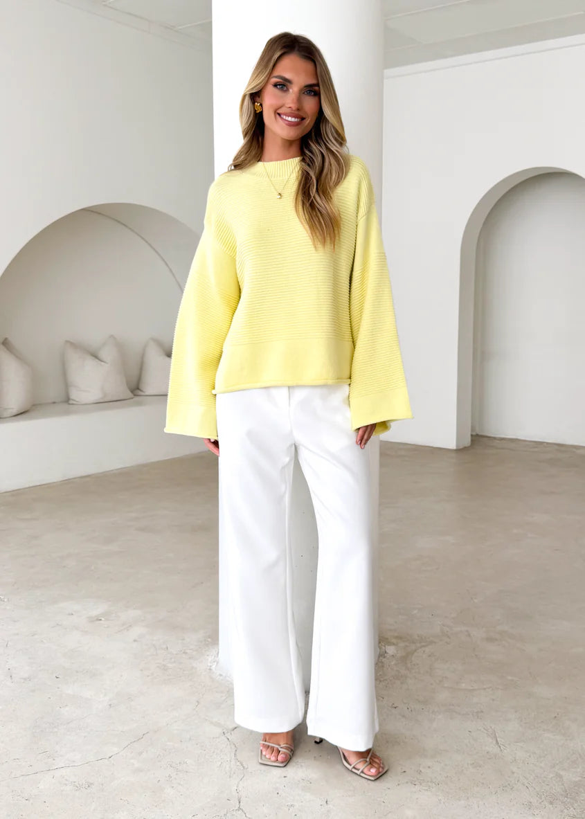 Marsielle Sweater - Lemon