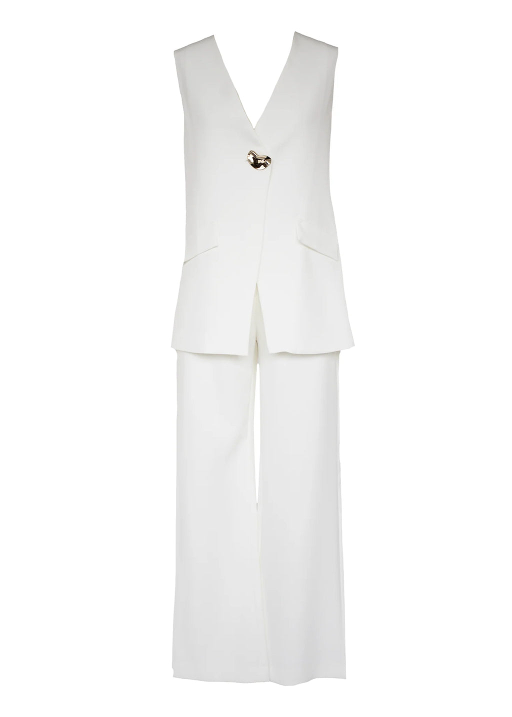 Chanelle Vest Top - Off White
