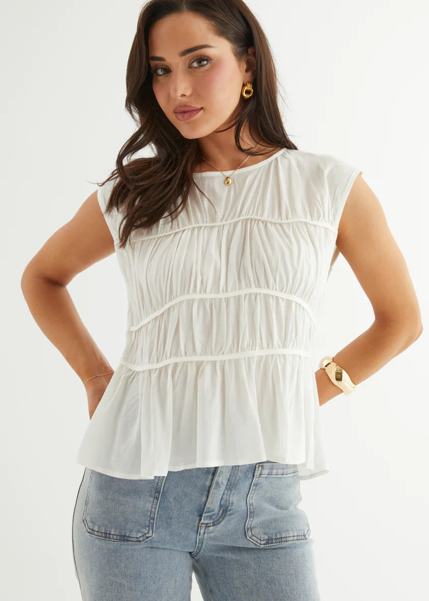 Evangelia Top - Off White