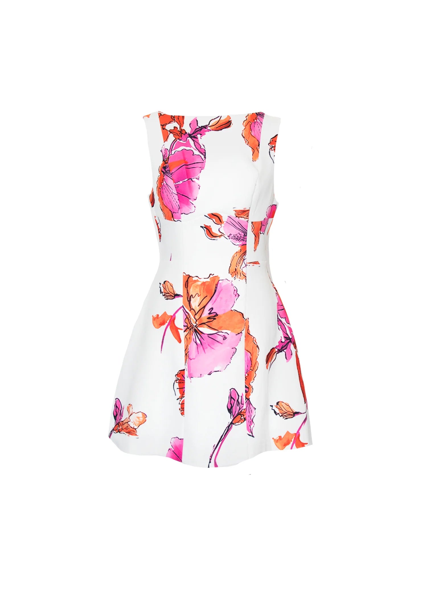 Clarissa Dress - White Floral