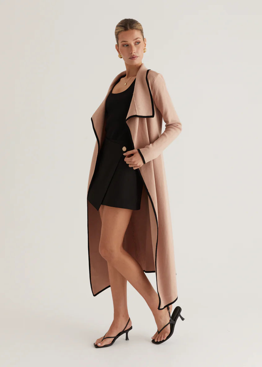 Portland Knit Coat - Camel