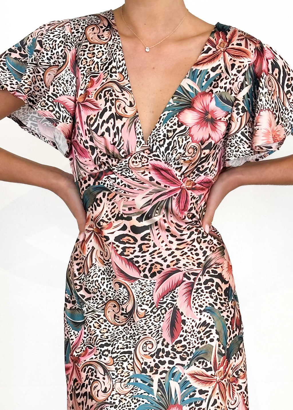Mintoe Maxi Dress - Jungle Paradise