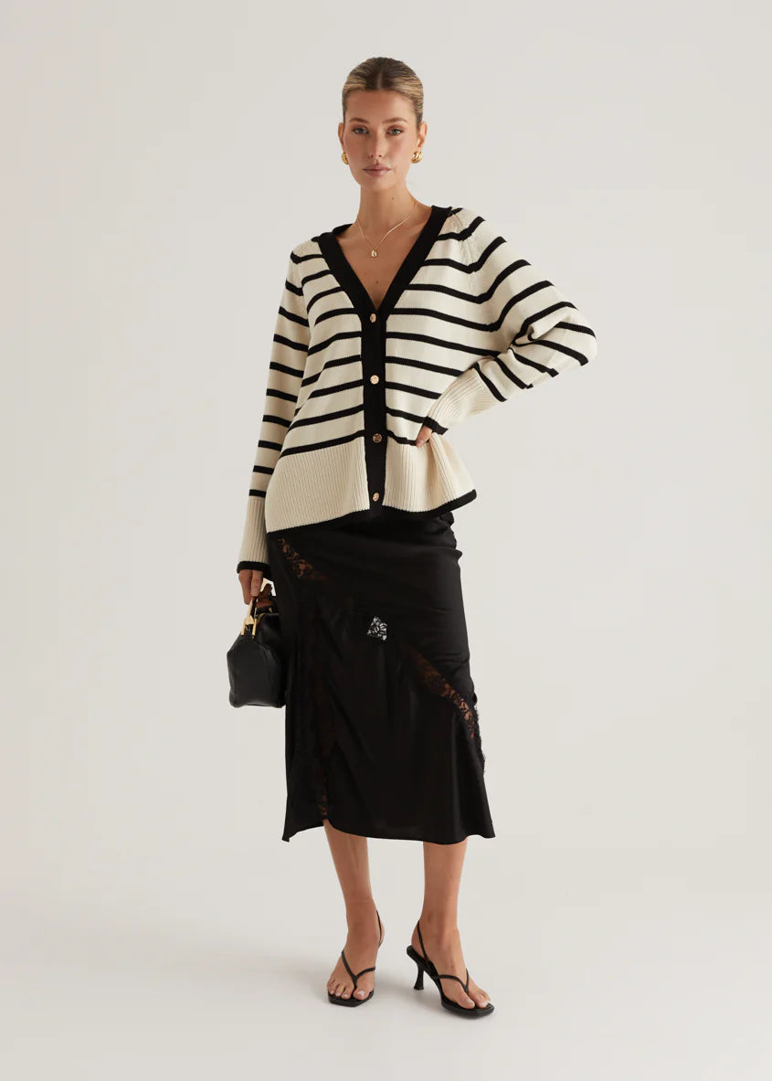 Cassidy Sweater - Cream Stripe