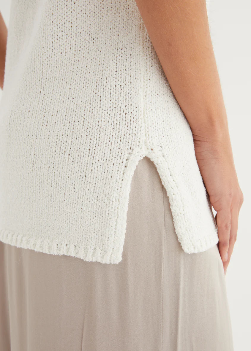 Zoeva Knit Top - Off White