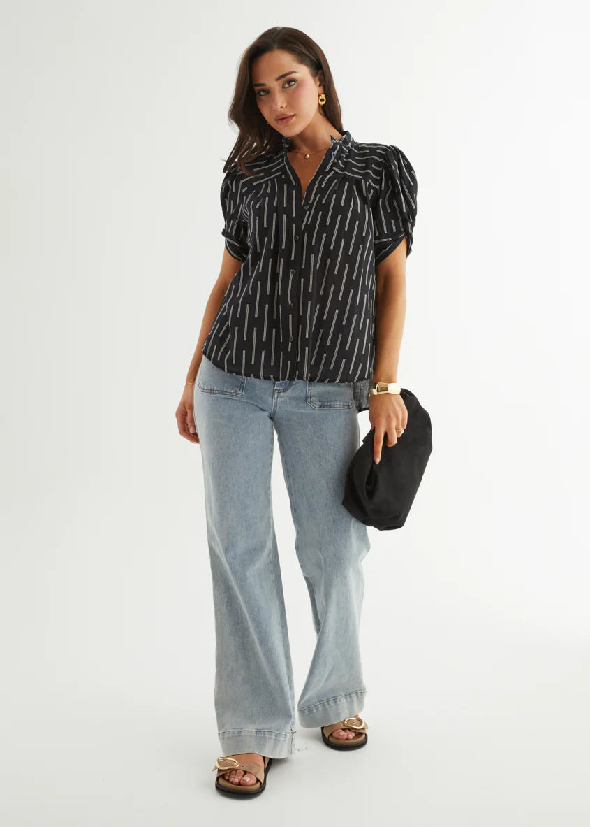 Becca Blouse - Liquorice