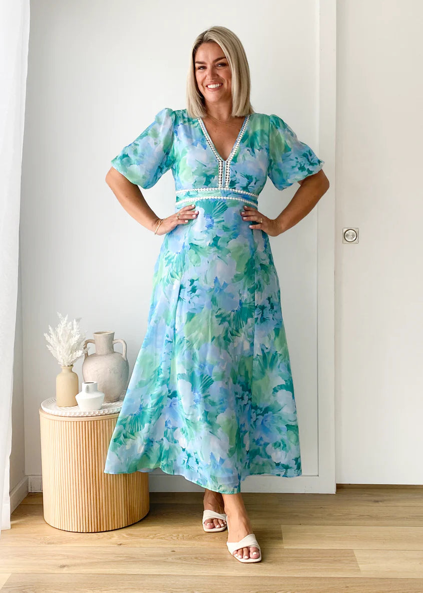 Avianna Midi Dress - Mint Ziah