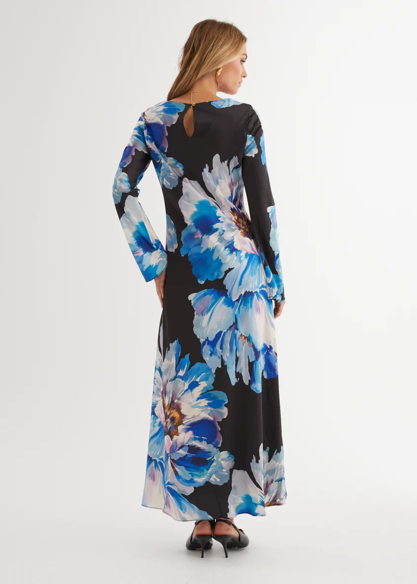 Romance Maxi Dress - Midnight Bloom