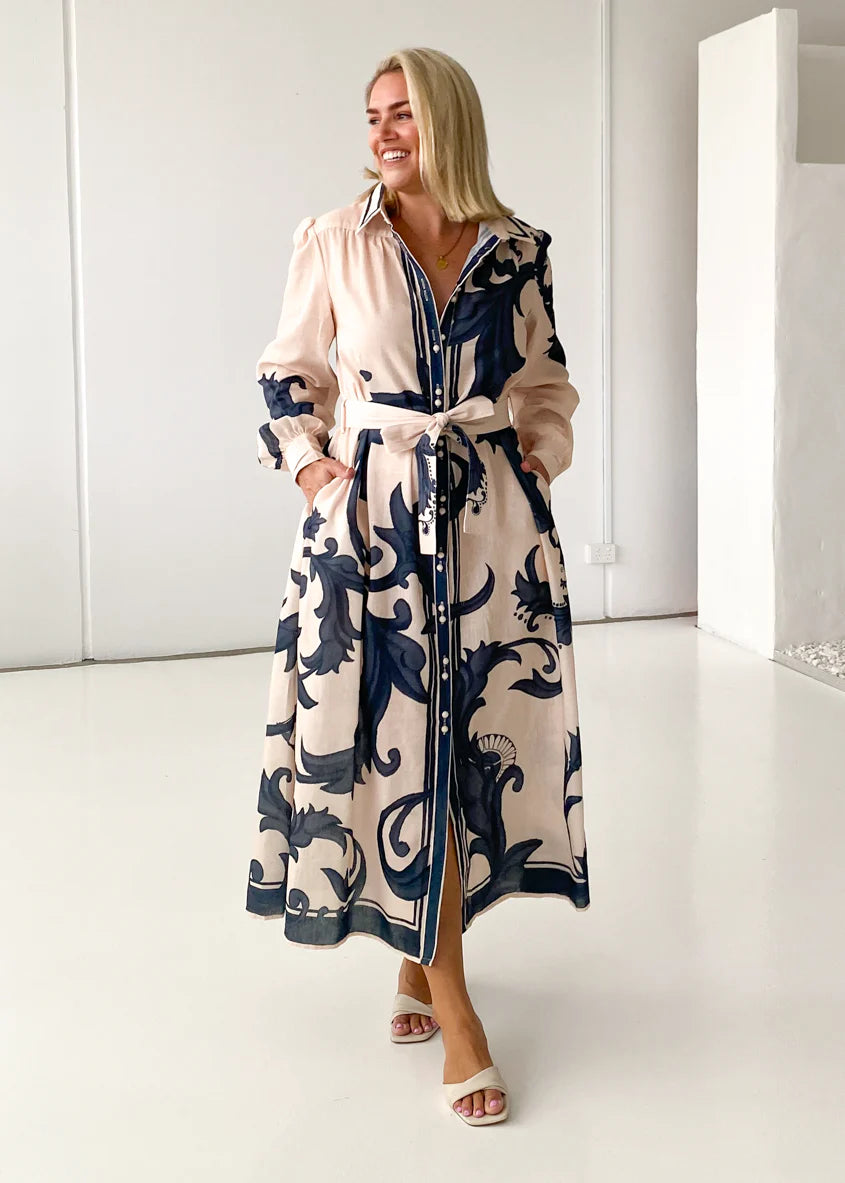 Sage Maxi Dress - Cream Zayna