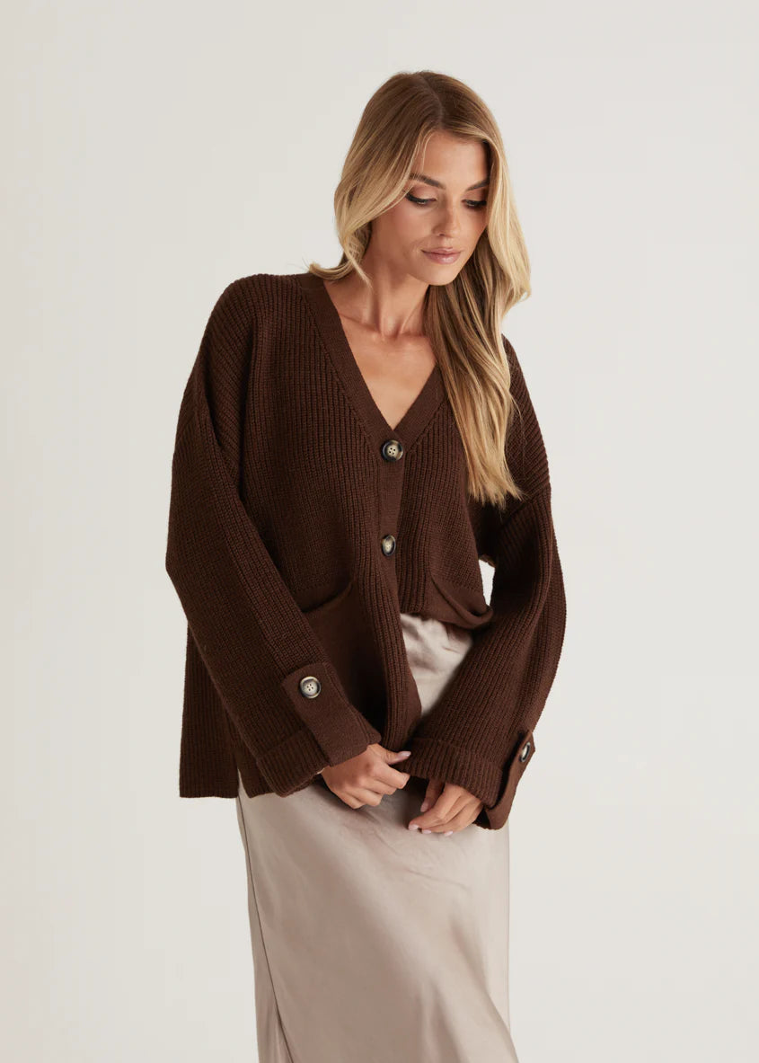 Shirley Cardigan - Chocolate