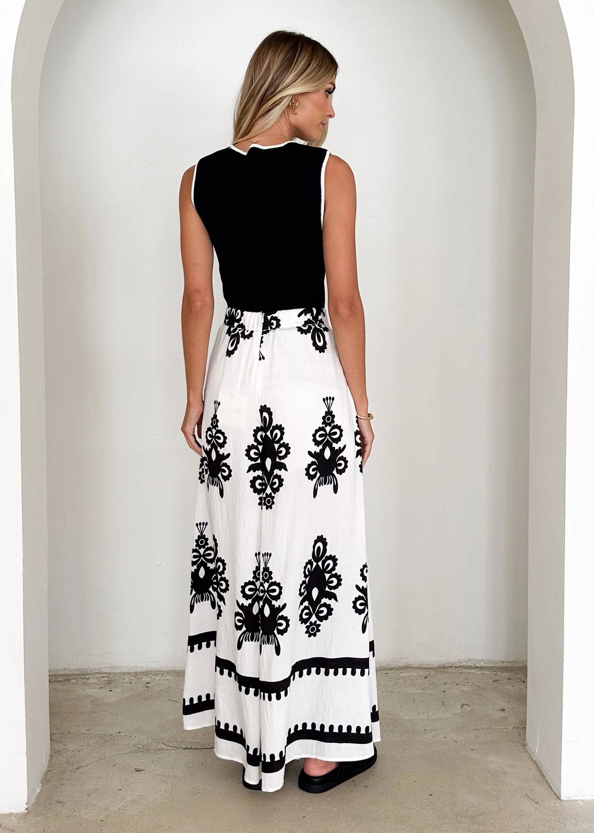 Kakoda Pants - Black Abstract