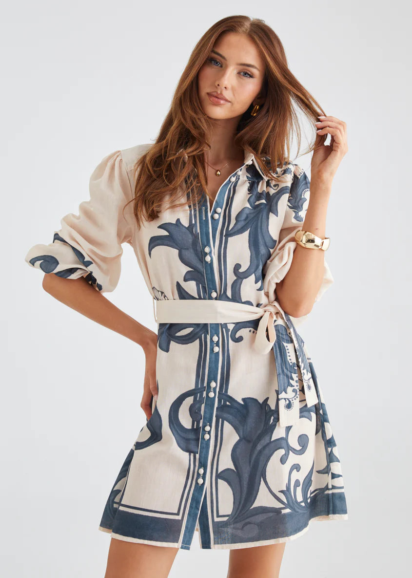 Nicoletta Dress - Cream Zayna