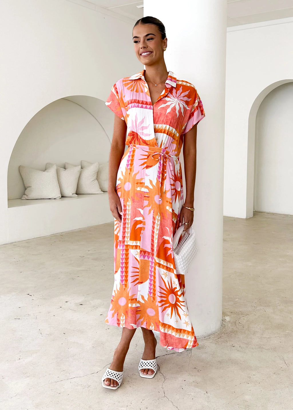 Leo Maxi Dress - Orange Eliana