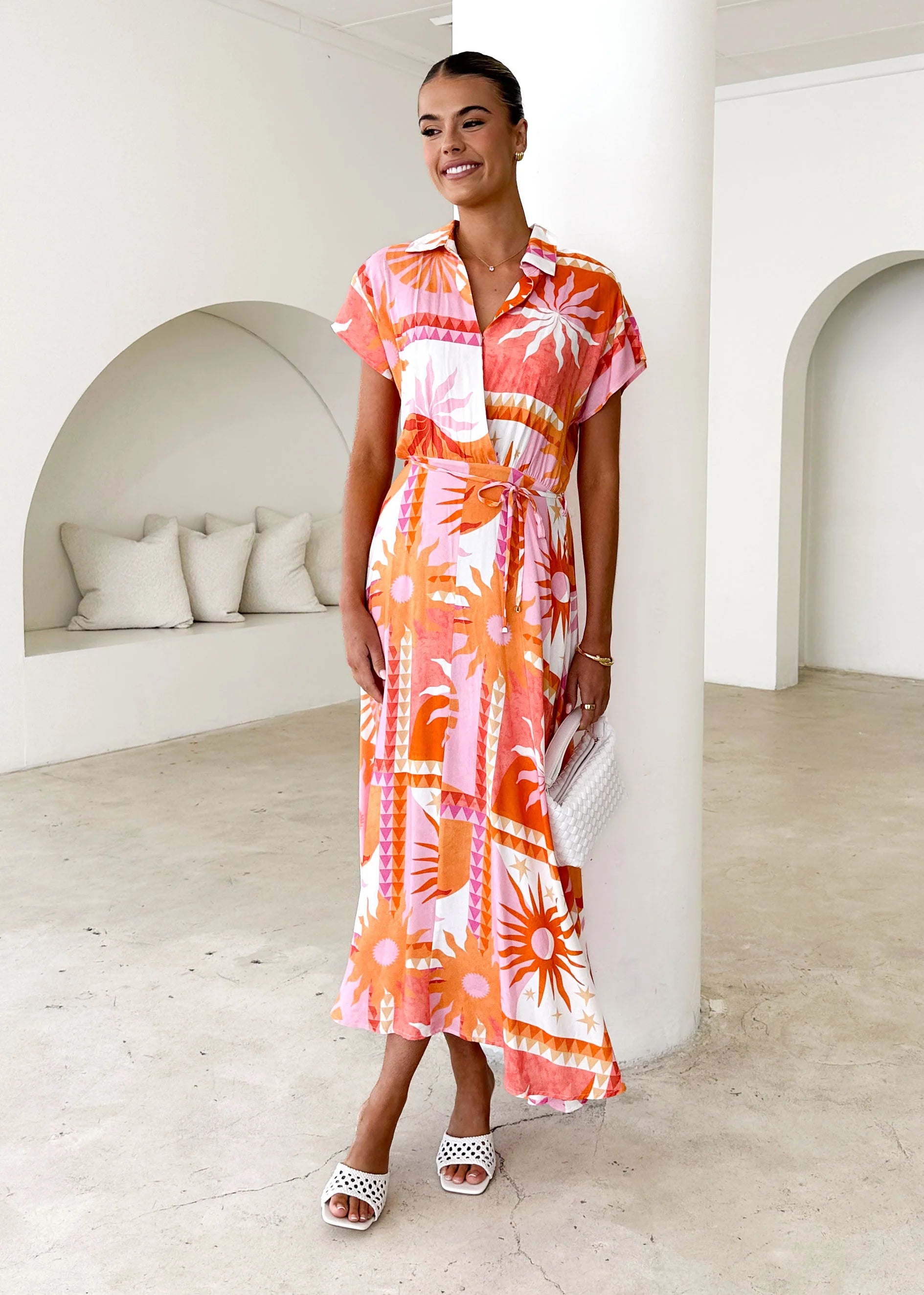 Leo Maxi Dress - Orange Eliana