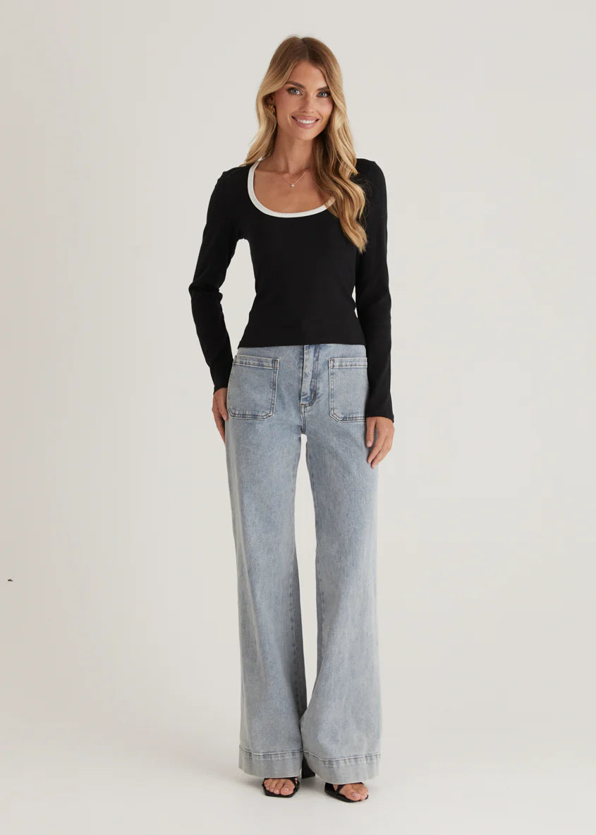 Kosey Knit Top - Black