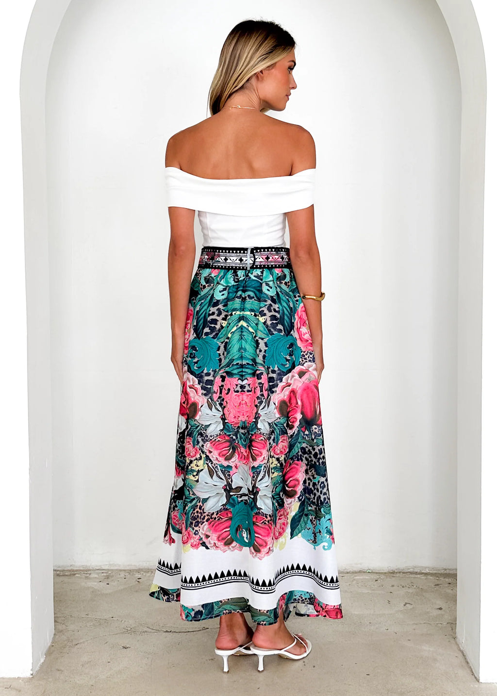 Pippa Midi Skirt - Eden Floral