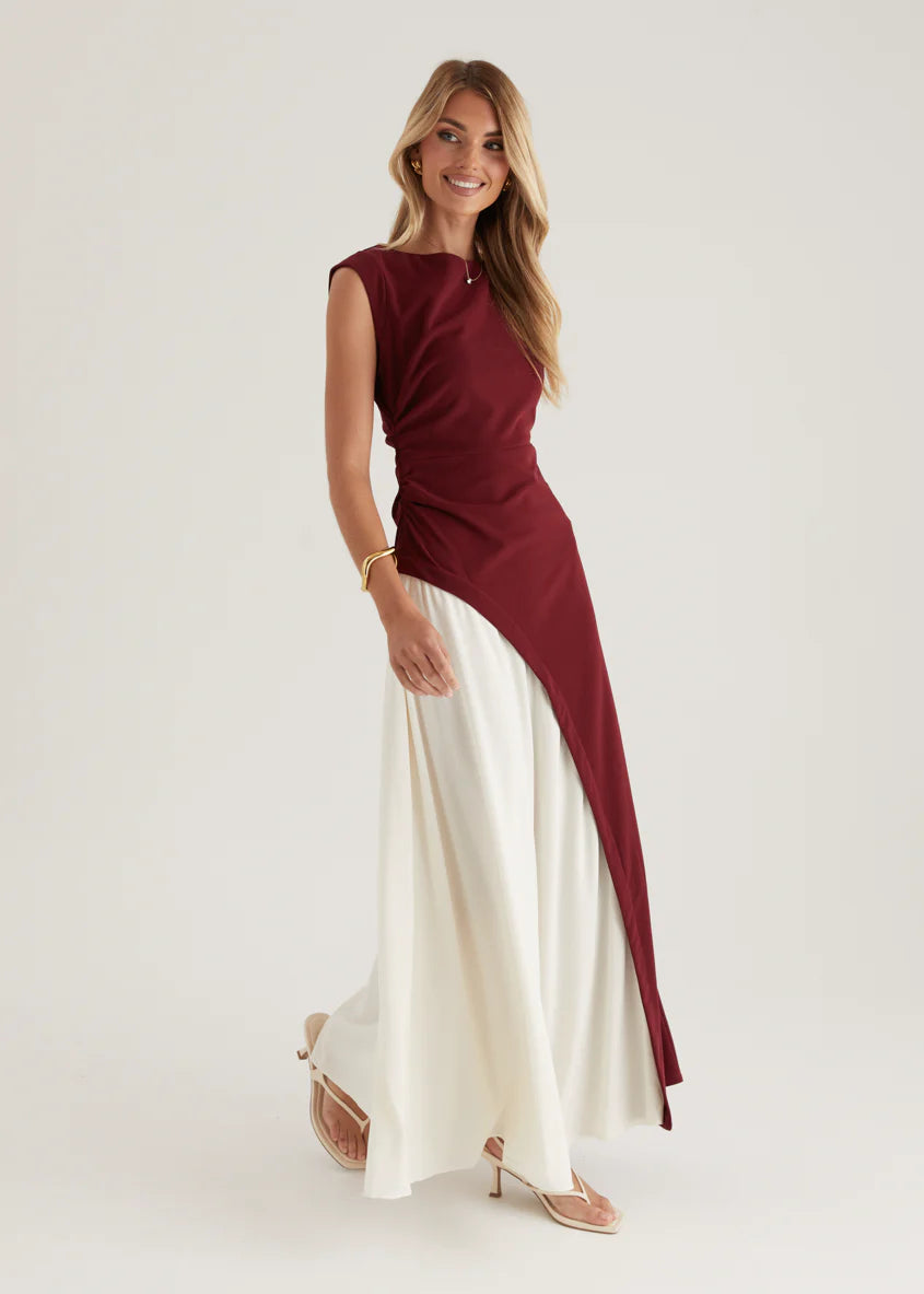 Picasso Maxi Dress - Berry Splice
