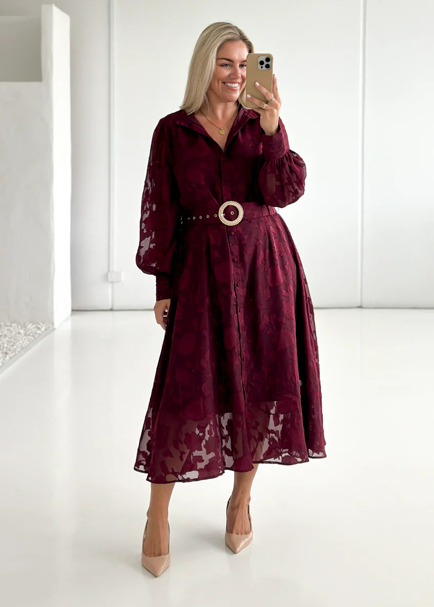 Roxi Maxi Dress - Wine