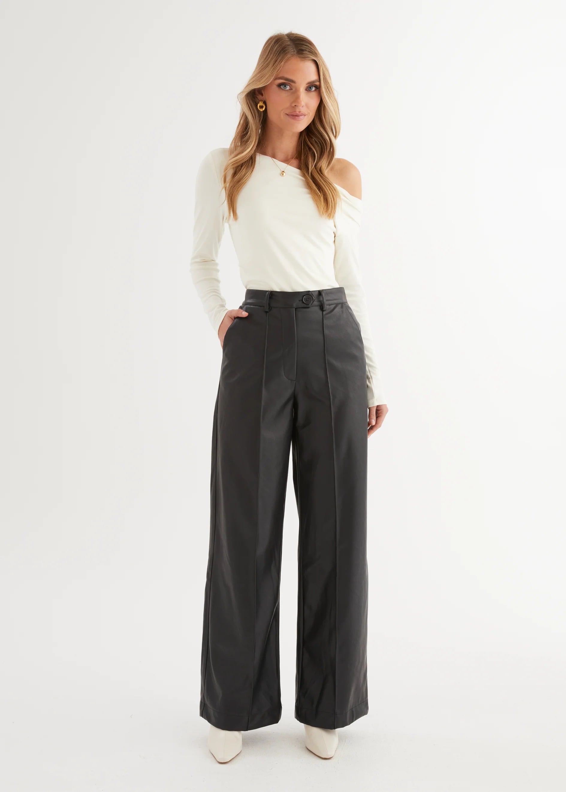 Alba Drop Shoulder Top - Cream