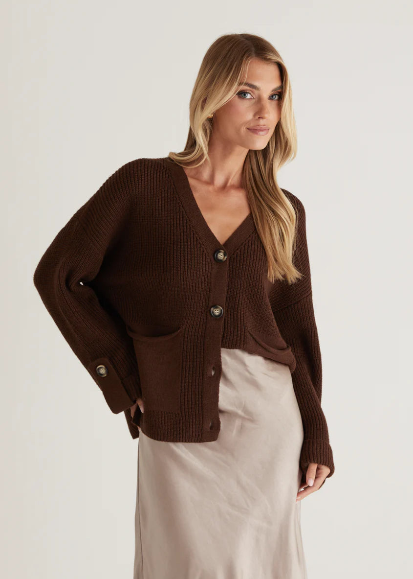 Shirley Cardigan - Chocolate