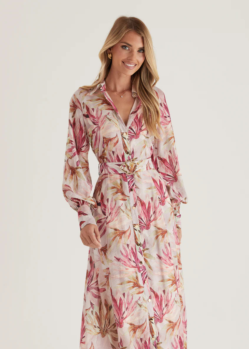 Adria Maxi Dress - Plum Floral