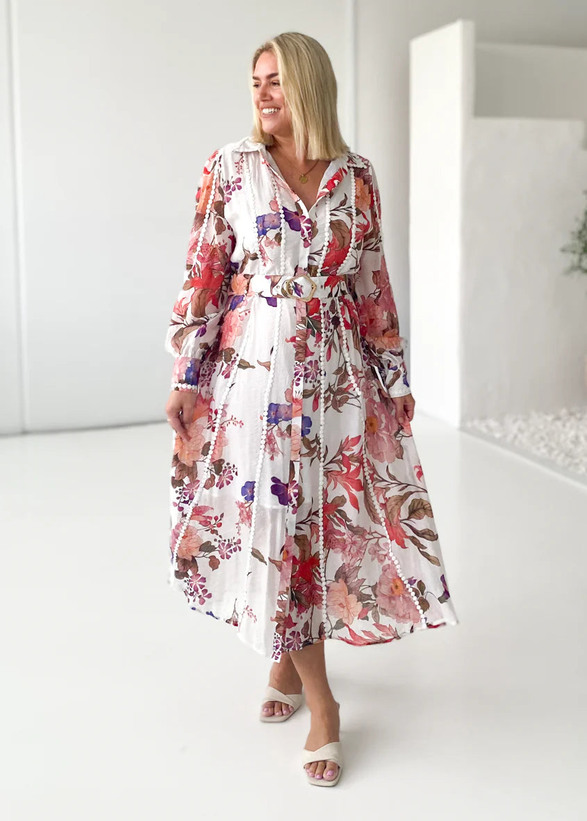 Springwood Maxi Dress - Red Native