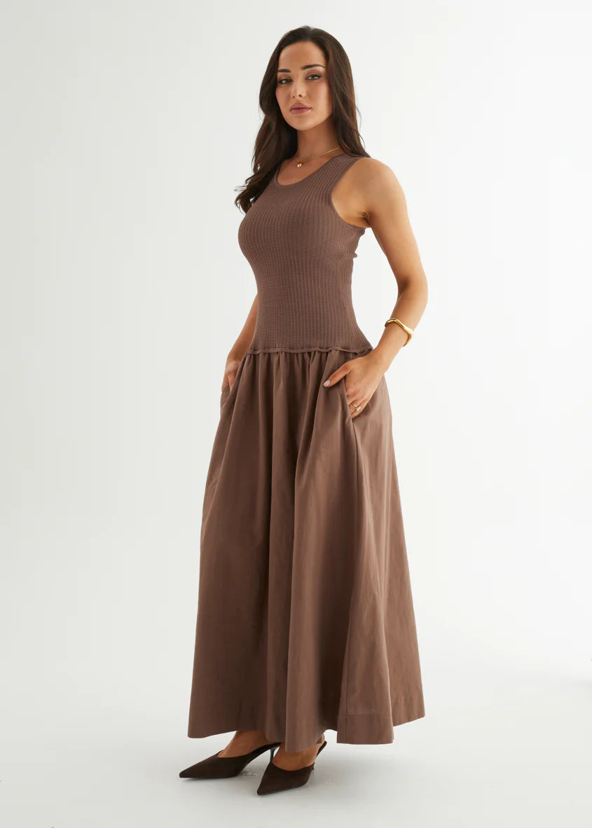 Martine Maxi Dress - Chocolate