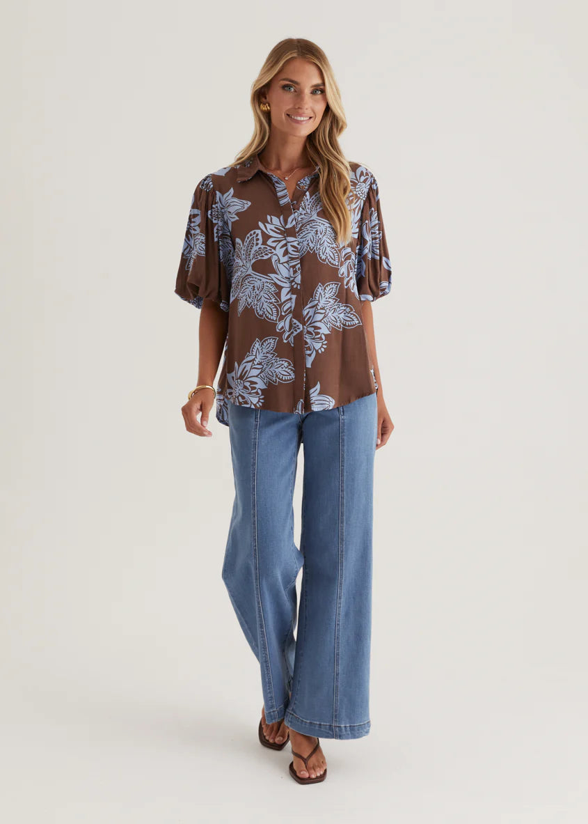 Nouvella Shirt - Choc Captivate