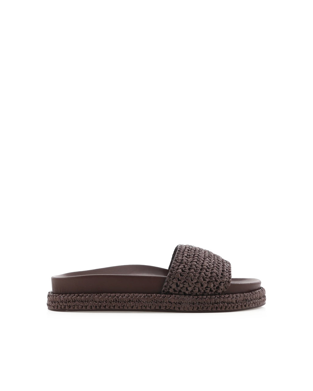 Quartilla Sandals - Chocolate Raffia