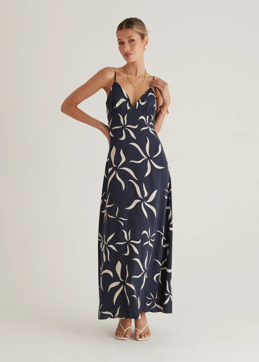 Cavalier Maxi Dress - Navy Ayana