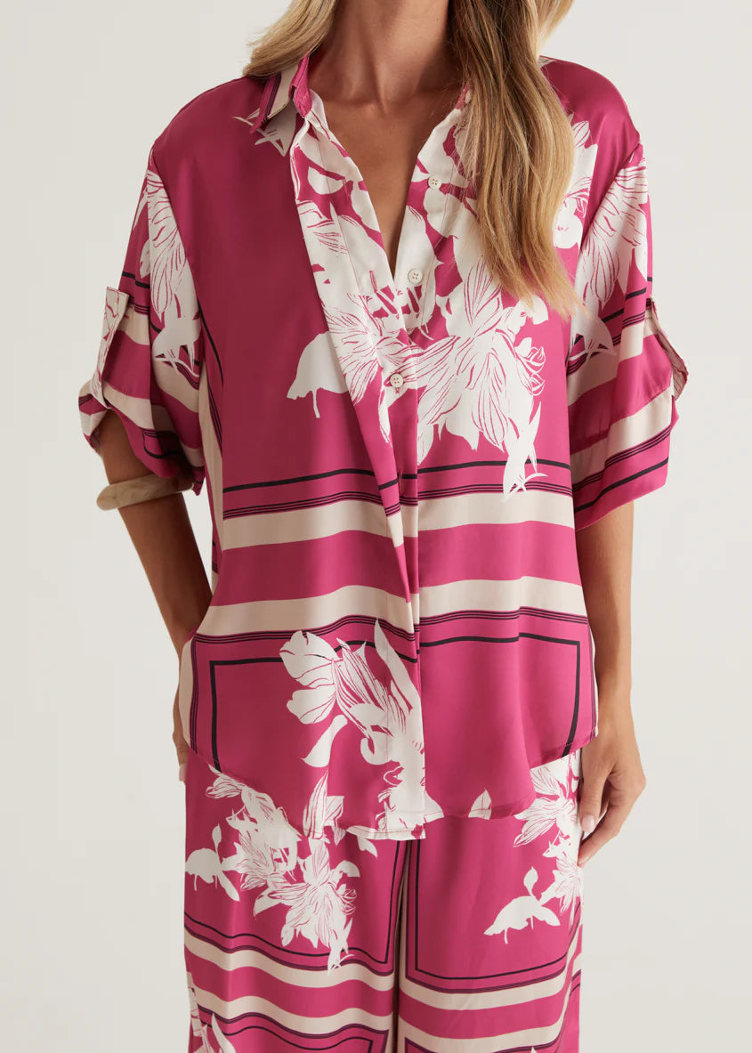 Kaycie Pants - Magenta Floral