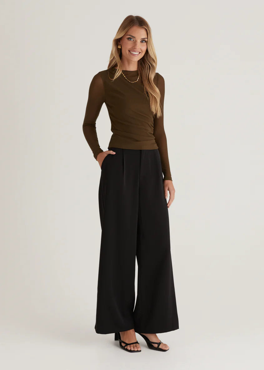 Corey Jersey Top - Olive