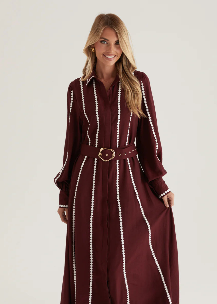 Nevaeh Maxi Dress - Burgundy