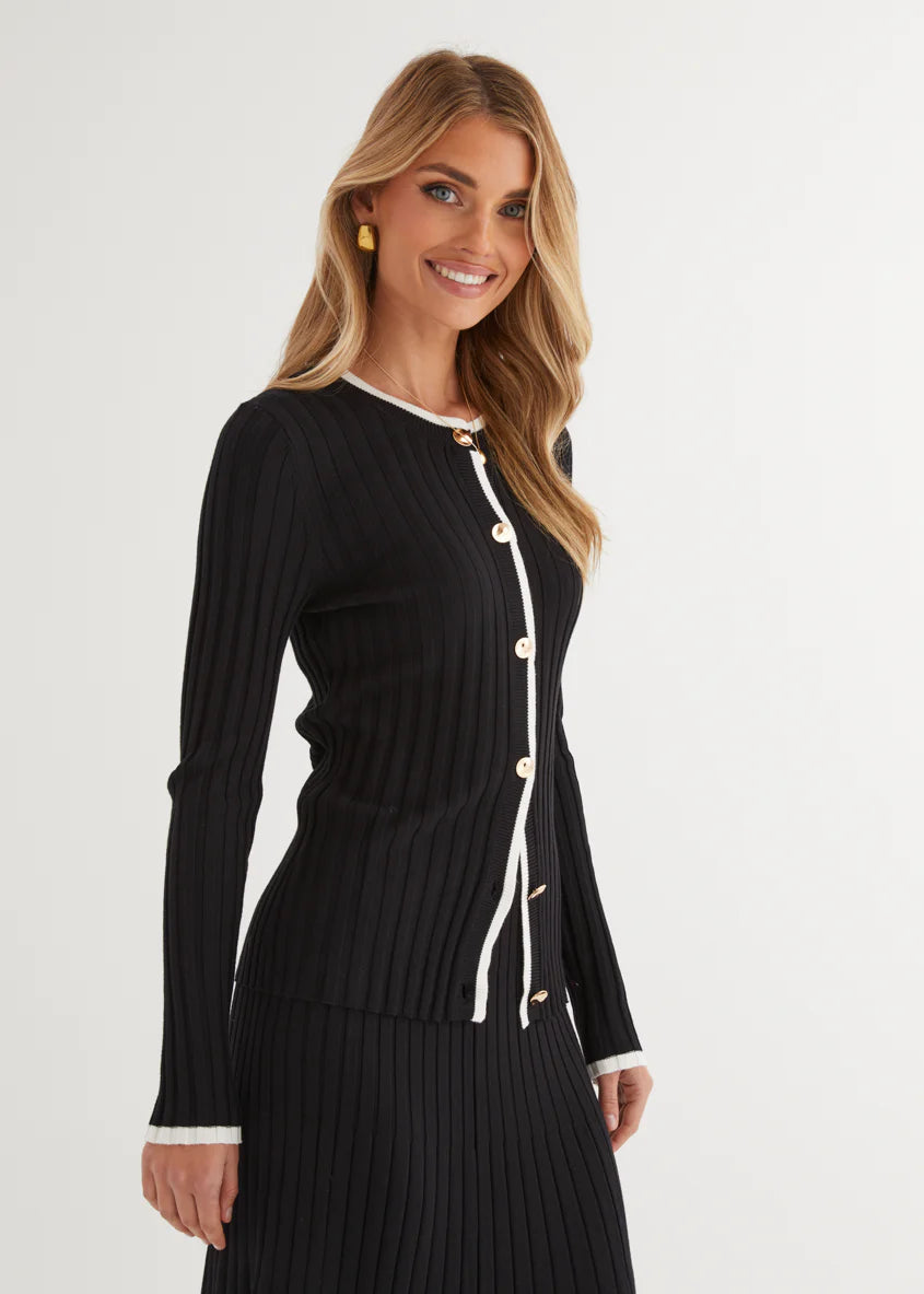 Coogee Knit Top - Black