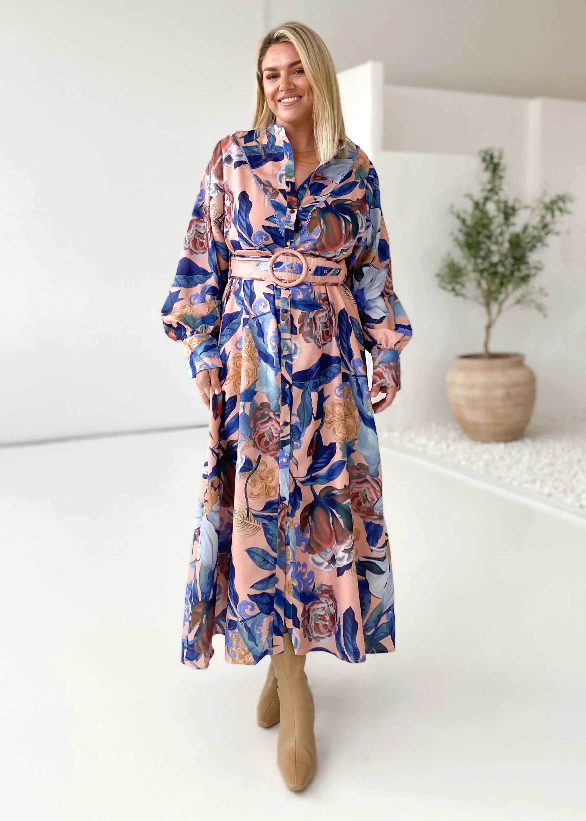 Vanner Maxi Dress - Roza