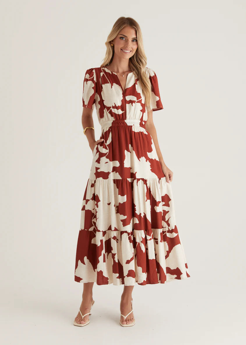 Katherine Maxi Dress - Auburn Floral