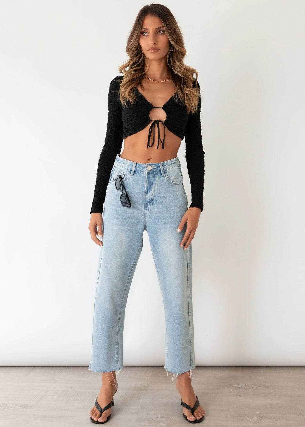 Brave Hearts Crop - Black