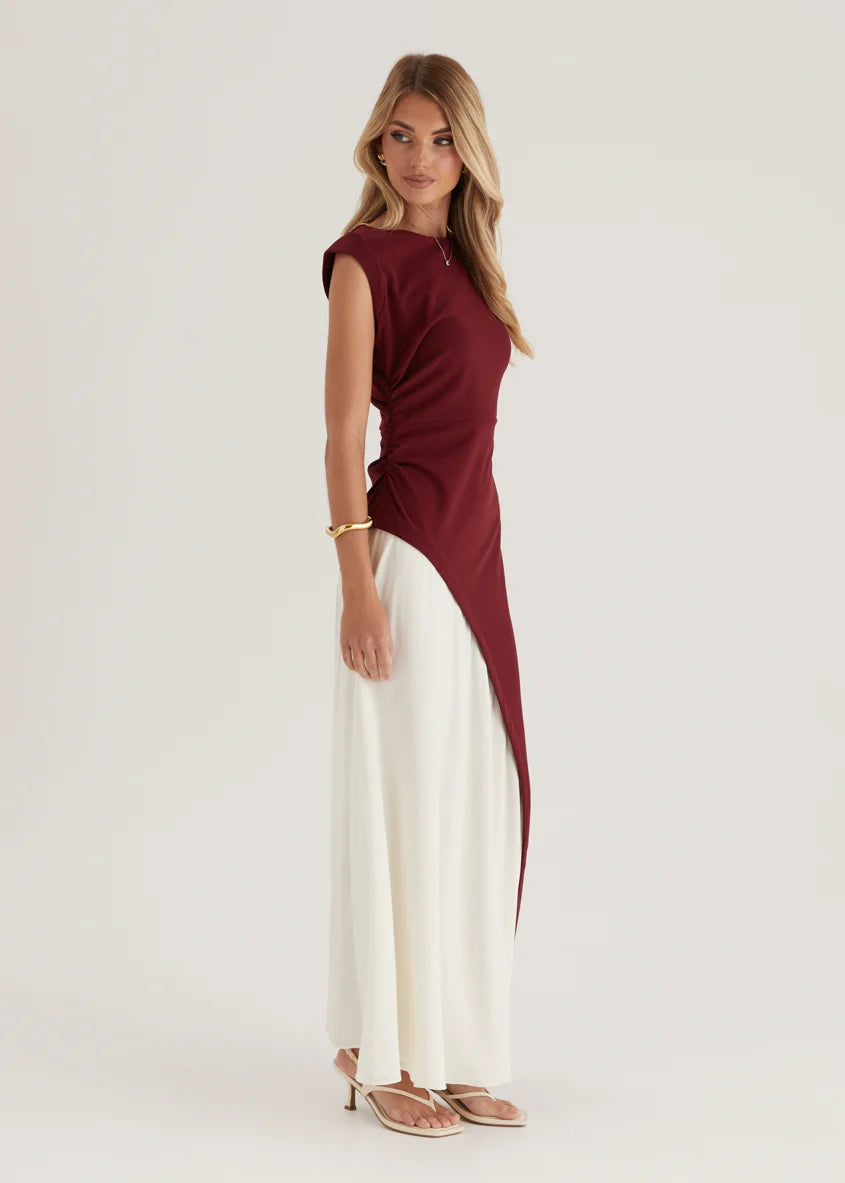 Picasso Maxi Dress - Berry Splice