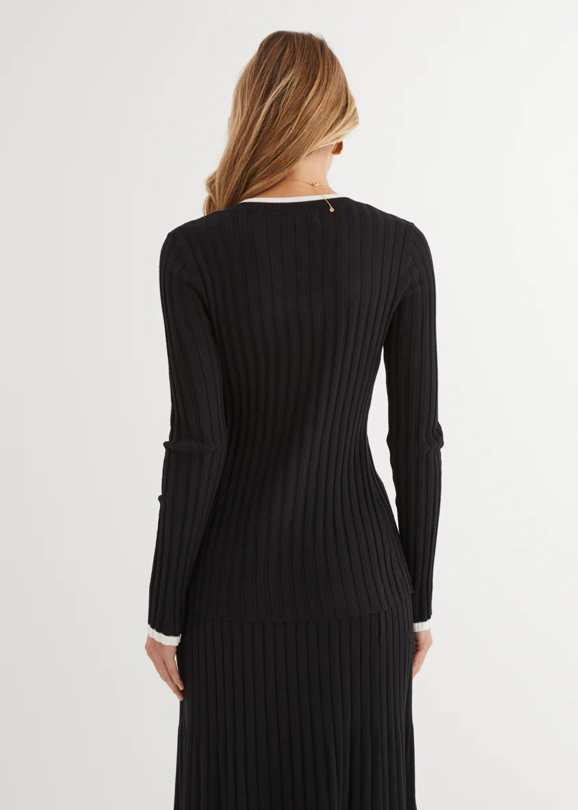 Coogee Knit Top - Black