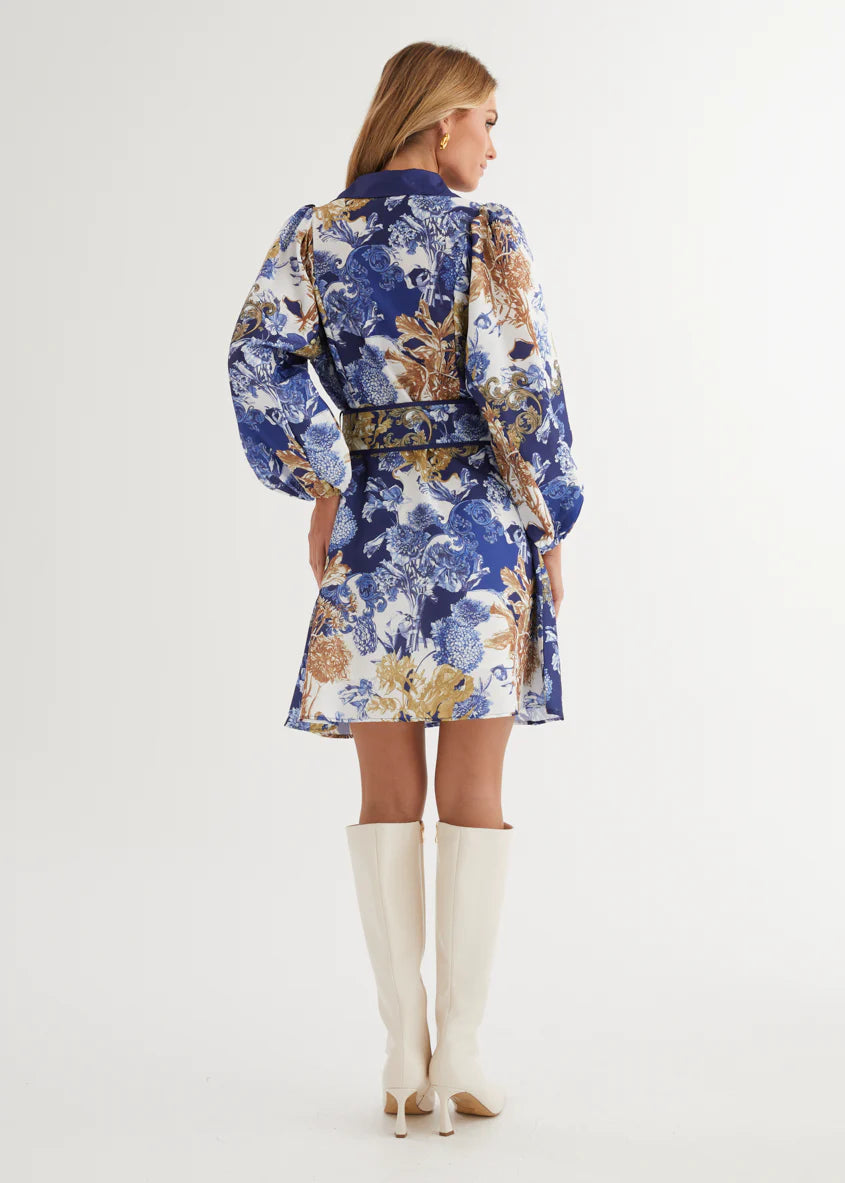 Tavana Dress - Navy Chateau