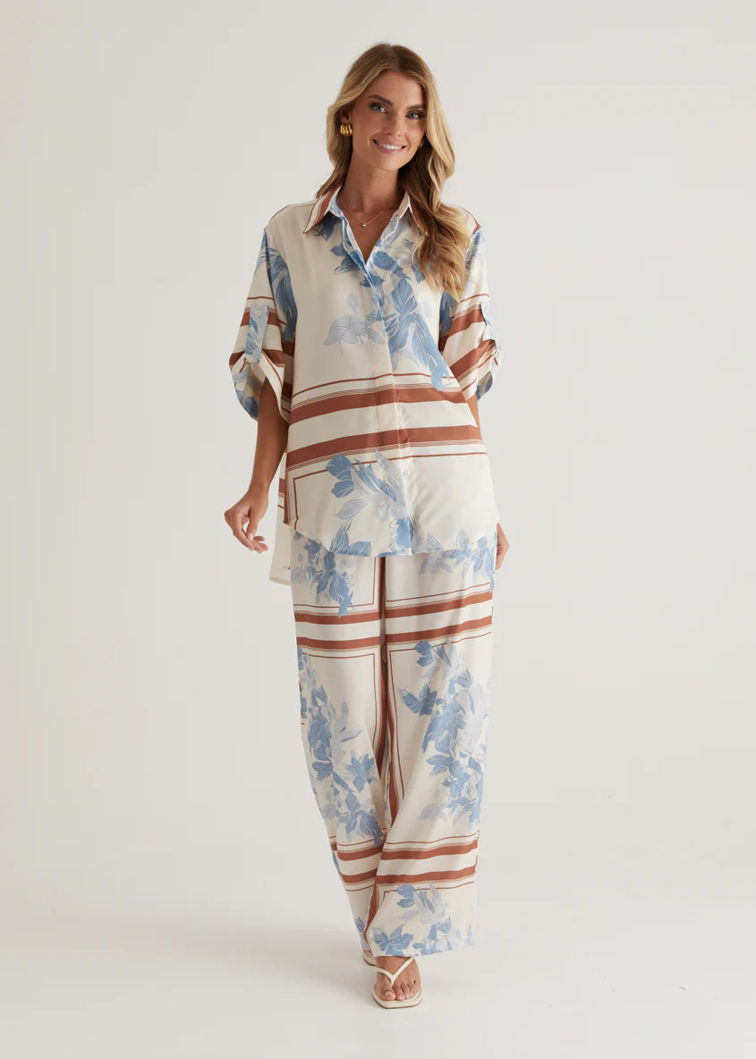 Kaycie Pants - Blue Flowers