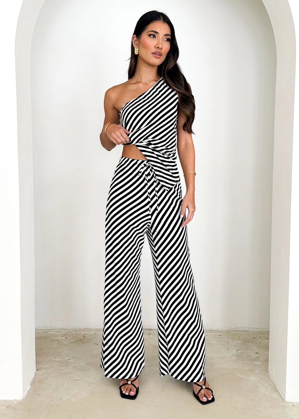 Heidi Pants - Black Stripe