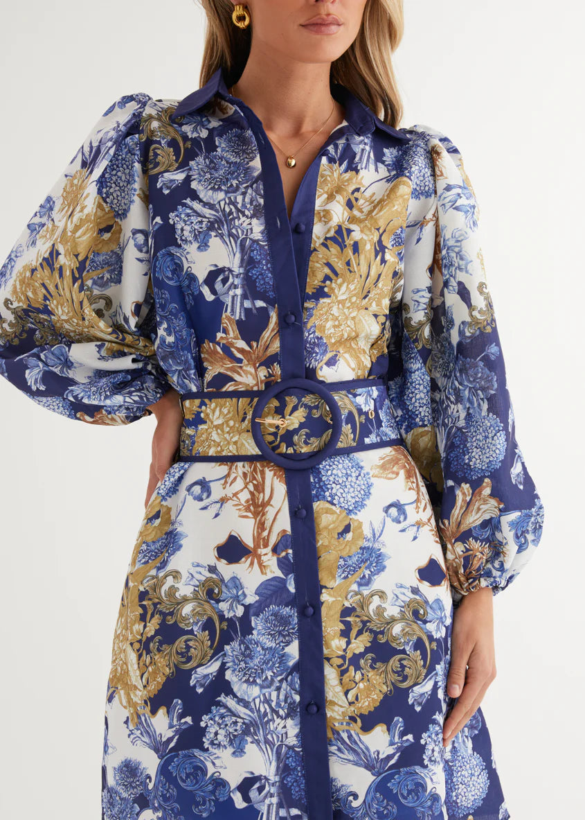 Tavana Dress - Navy Chateau