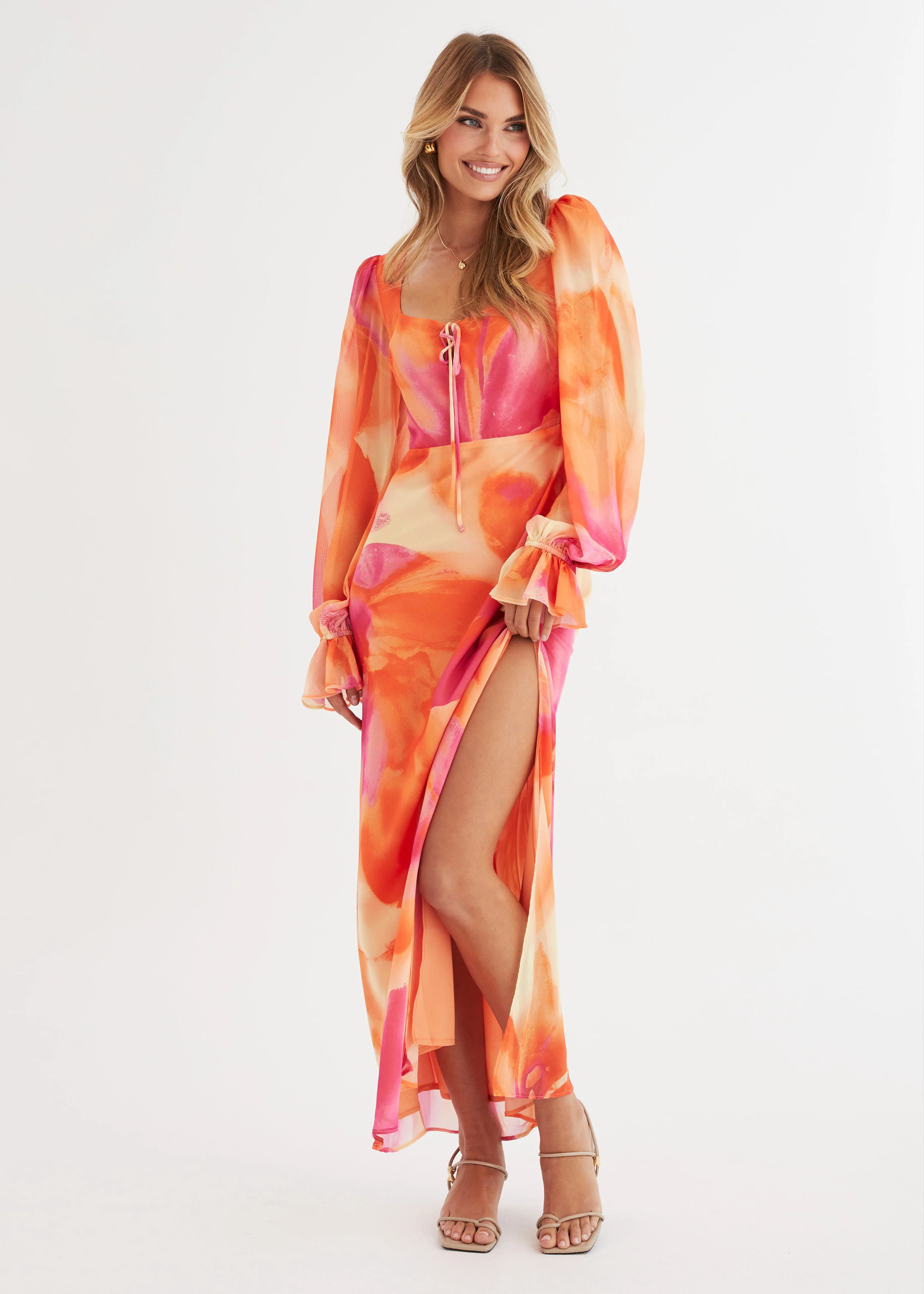 Soiree Maxi Dress - Sunset Floral