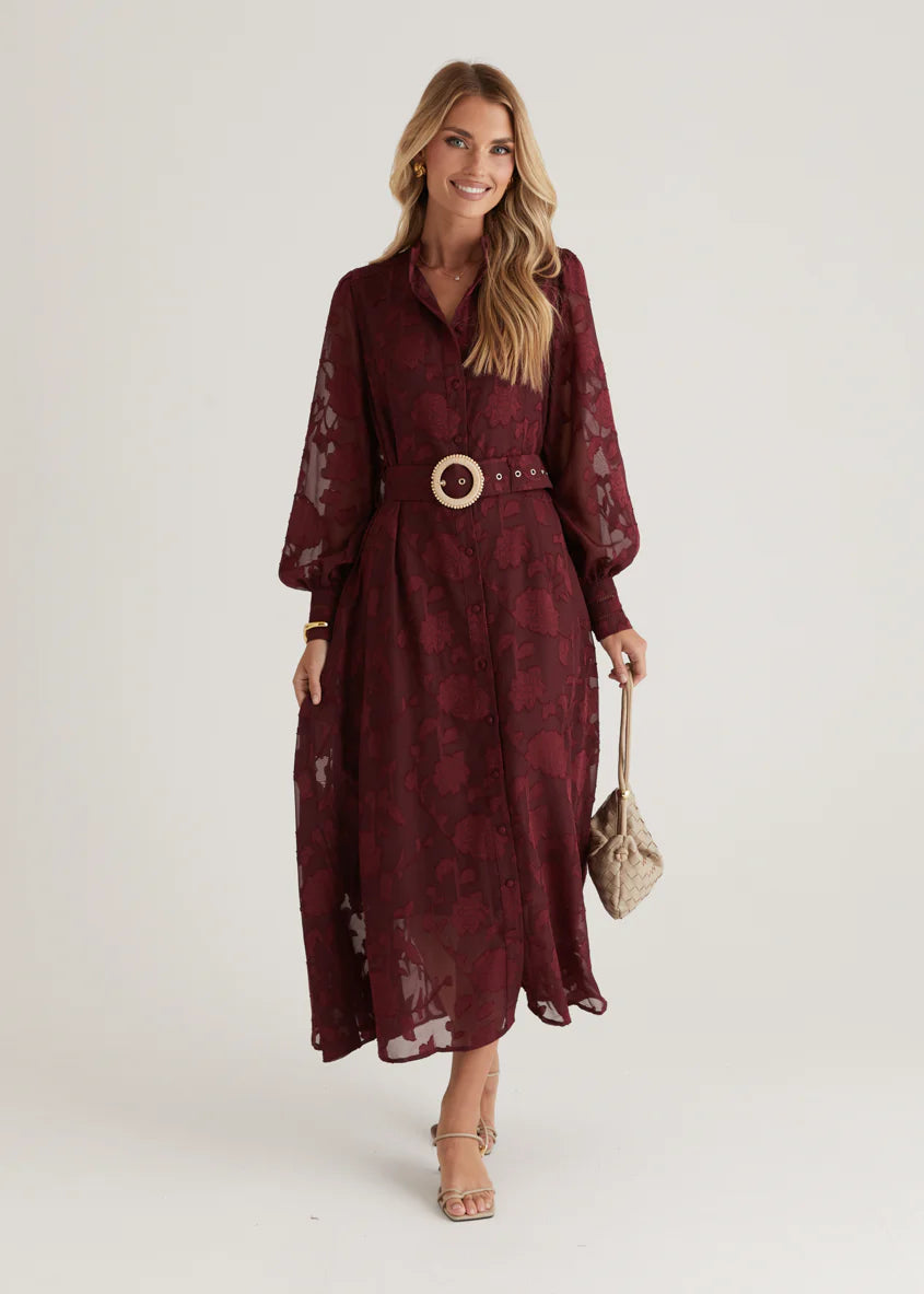 Roxi Maxi Dress - Wine