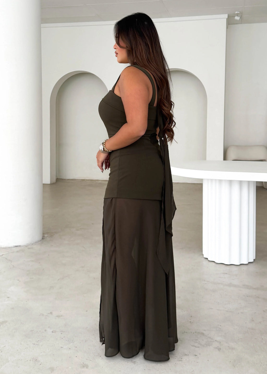 Claire Maxi Dress - Olive